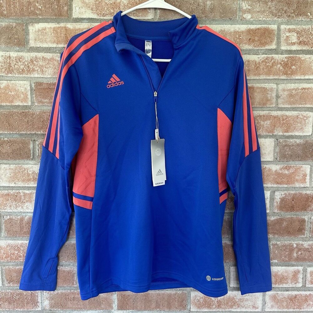 NWT Adidas Condivo Predator Soccer Track Jacket Medium Blue